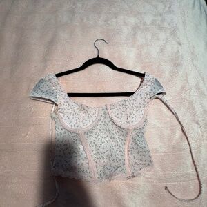 Ardene flower tie top